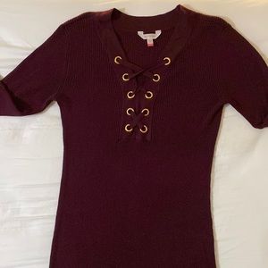 Midi long sleeve dress with fun design on chest